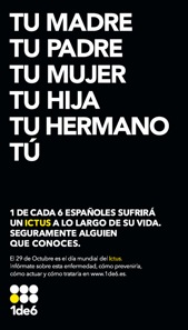 Campaña de divulgación del ictus con motivo del día mundial del Ictus 2012.